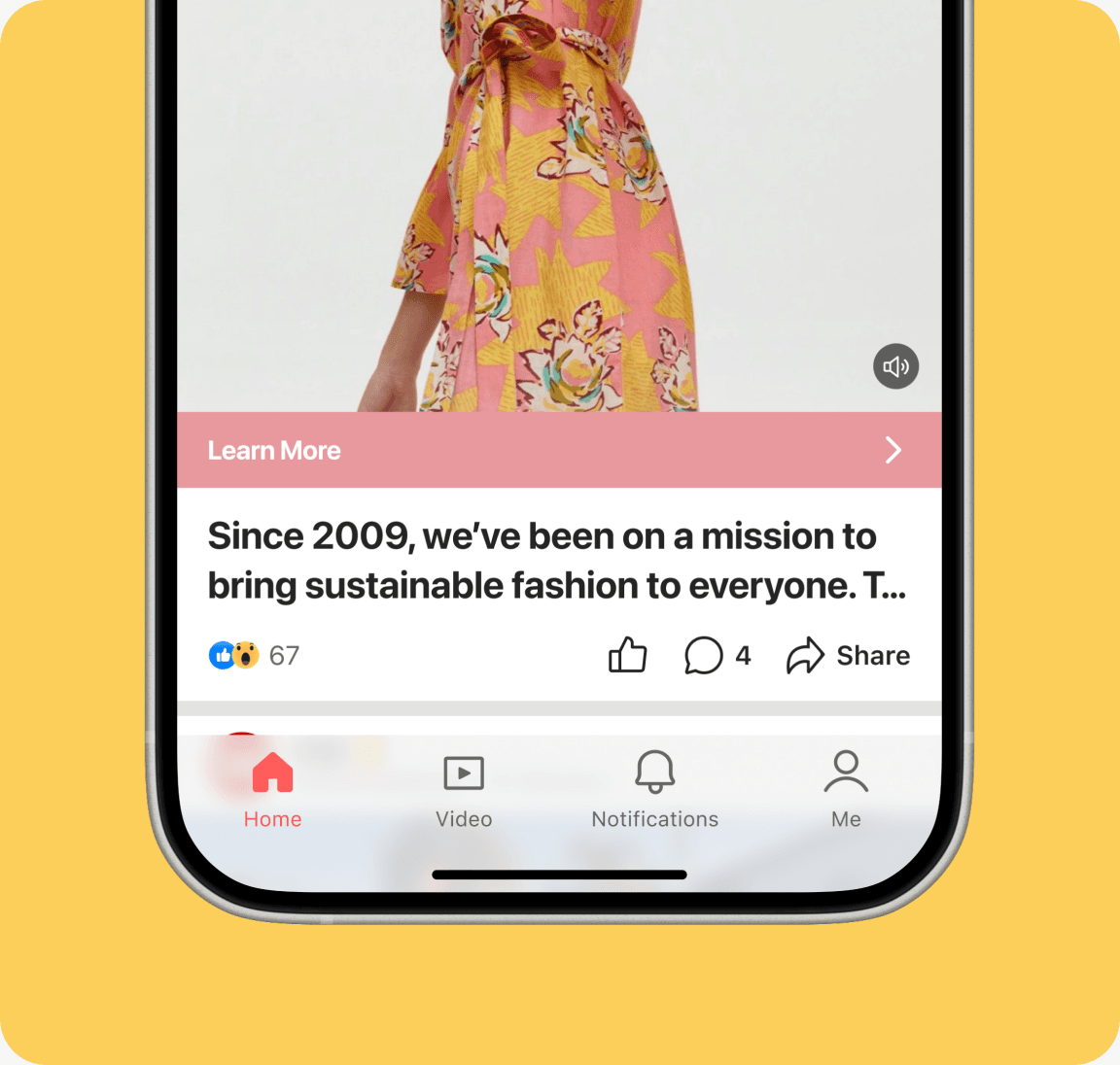 NewsBreak ad on a phone