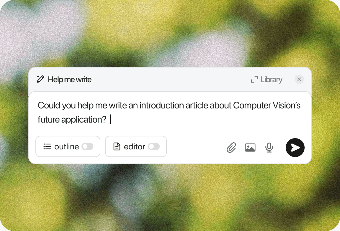 Tencent AI writing prompt UI
